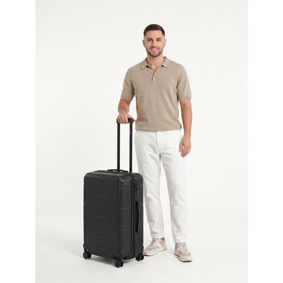 Police London 4 Rollen Trolley 64 cm mit Dehnfalte