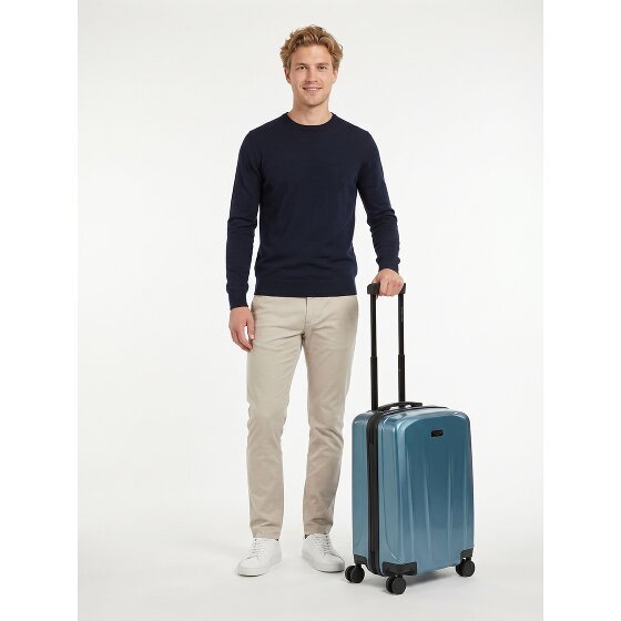 Police New York 4 Rollen Kabinentrolley S 54 cm mit Dehnfalte