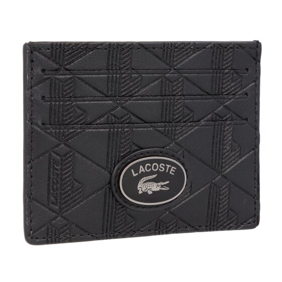Lacoste Monogram Nomogramme Kreditkartenetui RFID Schutz Leder 10 cm