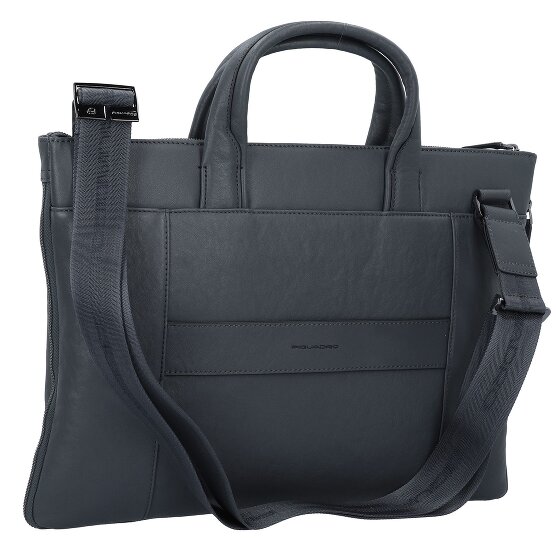 Piquadro Black Square Aktentasche Leder 42 cm Laptopfach
