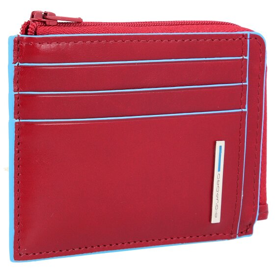 Piquadro Blue Square Kreditkartenetui RFID Schutz Leder 11 cm