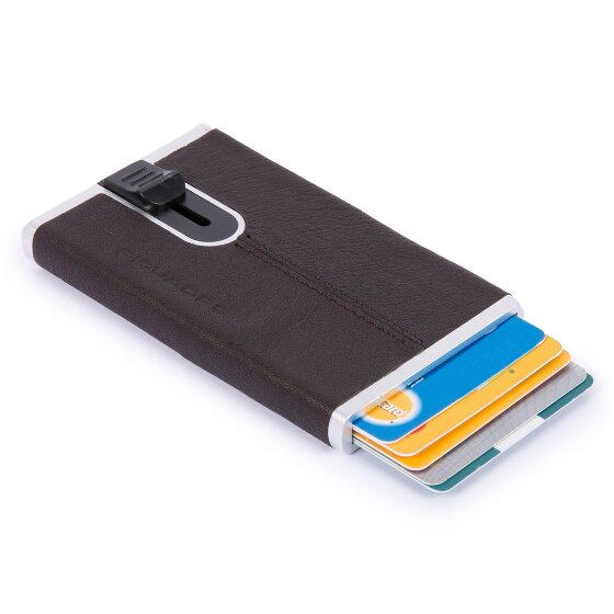 Piquadro Black Square Kreditkartenetui RFID Leder 6 cm