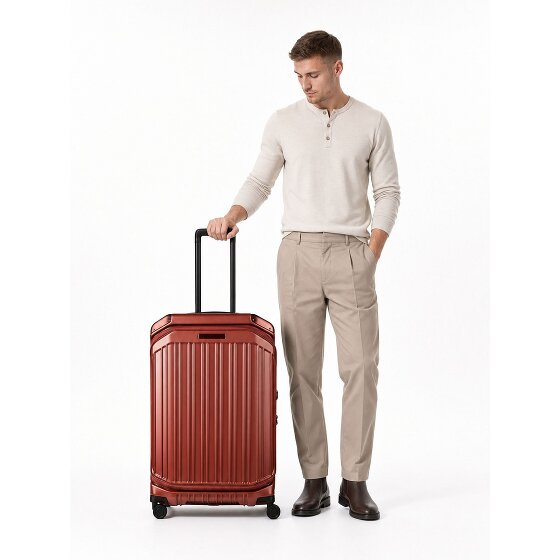 Piquadro PQ-Light 4 Rollen Trolley M 69 cm mit Dehnfalte