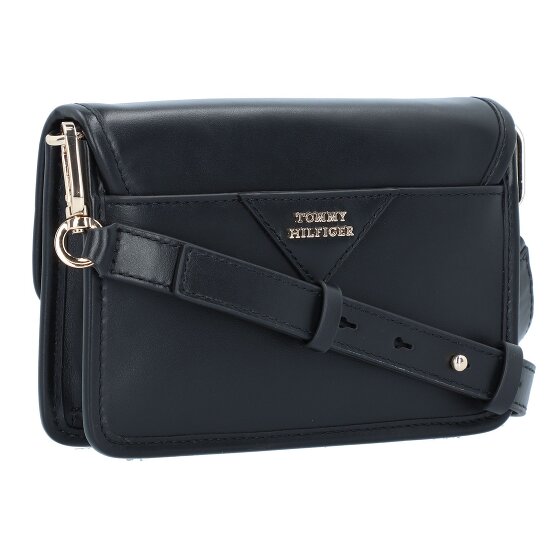 Tommy Hilfiger TH Logo Leather Umhängetasche Leder 20 cm