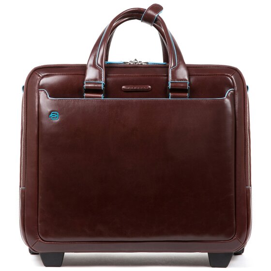 Piquadro Blue Square 2 Rollen Businesstrolley Leder 37 cm Laptopfach