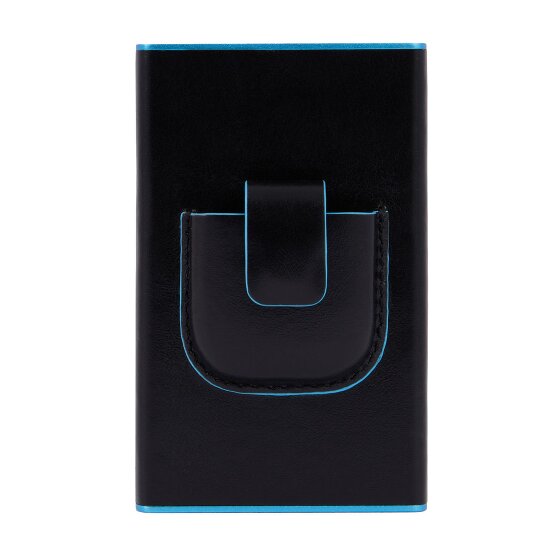 Piquadro Black Square Kreditkartenetui RFID Schutz Leder 6 cm