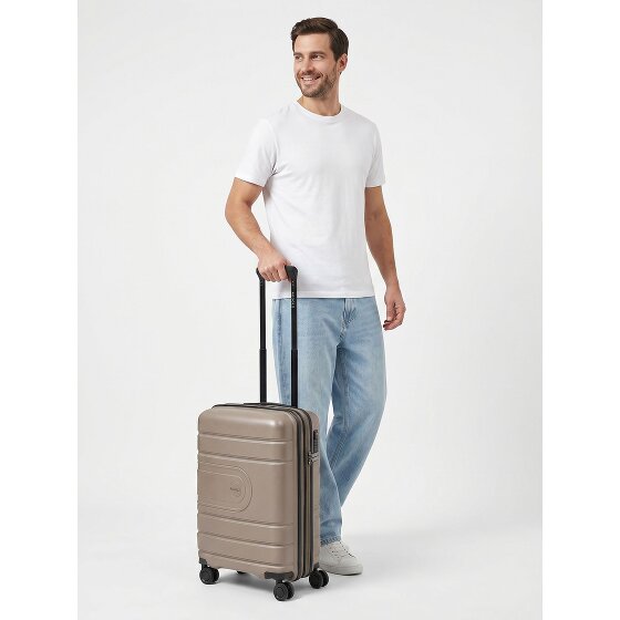 Redolz Essentials 11 4 Rollen Kabinentrolley 55 cm mit Dehnfalte
