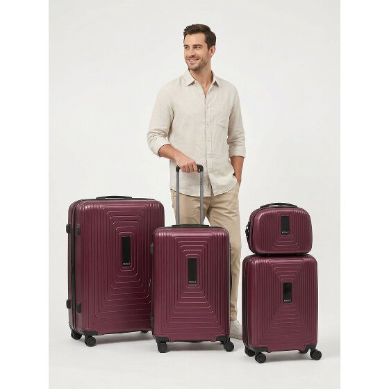 Redolz Essentials 14 4-Rollen Kofferset + Beautycase 4 tlg. mit Dehnfalte
