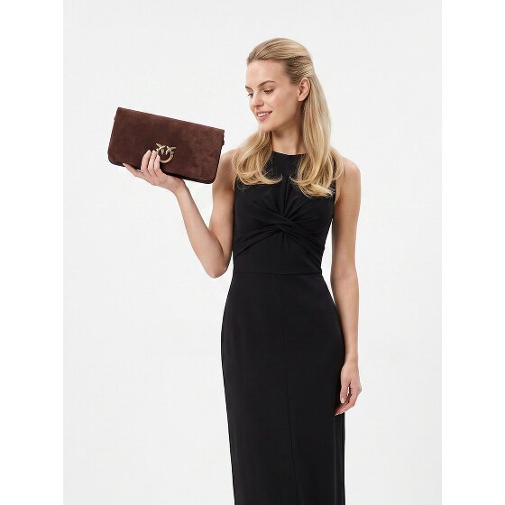 PINKO Love Soft Clutch Tasche Leder 27 cm