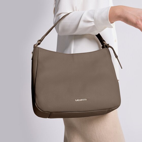 Lazarotti Bologna Leather Hobo Schultertasche Leder 27 cm
