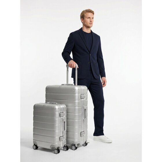Redolz Pro Aluminium 4-Rollen Kofferset S+L