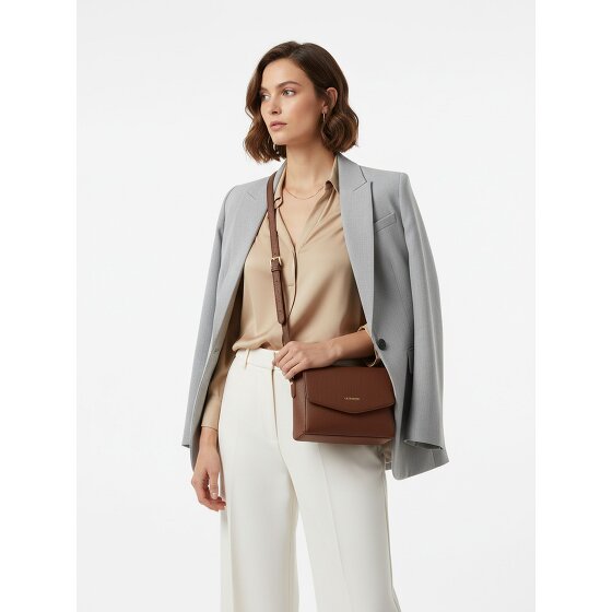 Lazarotti Bologna Leather Crossbody Umhängetasche Leder 22 cm