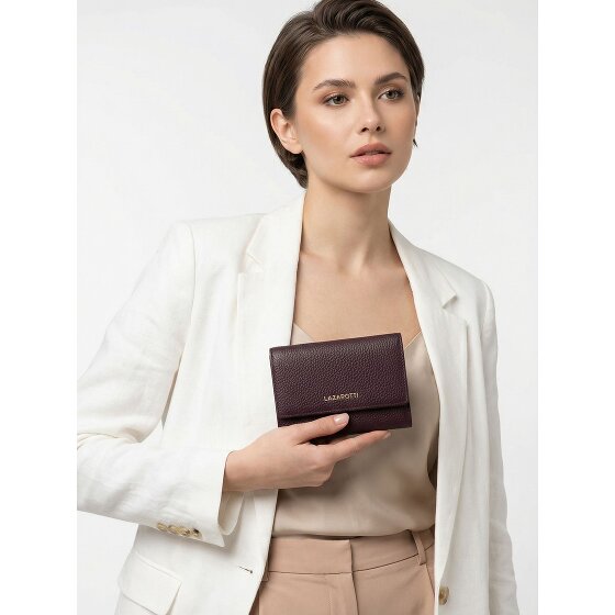 Lazarotti Bologna Leather XL Geldbörse mit Zip-Around Fach Leder 14 cm