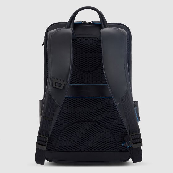 Piquadro Blue Square Revamp Business-Rucksack RFID Schutz Leder 43 cm Laptopfach