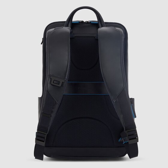 Piquadro Blue Square Revamp Business-Rucksack RFID Schutz Leder 43 cm Laptopfach