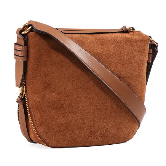 PINKO Zip Around Umhängetasche Leder 28 cm