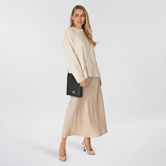 PINKO Flat Mini Bag Umhängetasche Leder 17 cm PINKO Flat Mini Bag Umhängetasche Leder 17 cm
