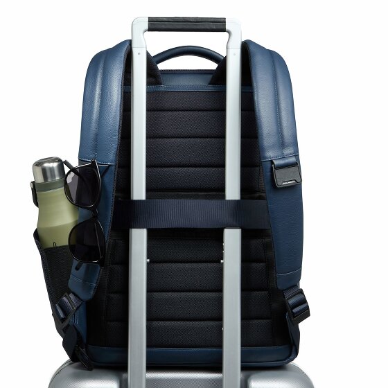 Piquadro Russel Daypack RFID Schutz Leder 41 cm Laptopfach