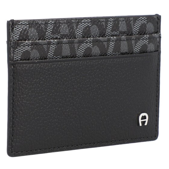 AIGNER Logo Kreditkartenetui Leder 10 cm AIGNER Logo Kreditkartenetui Leder 10 cm