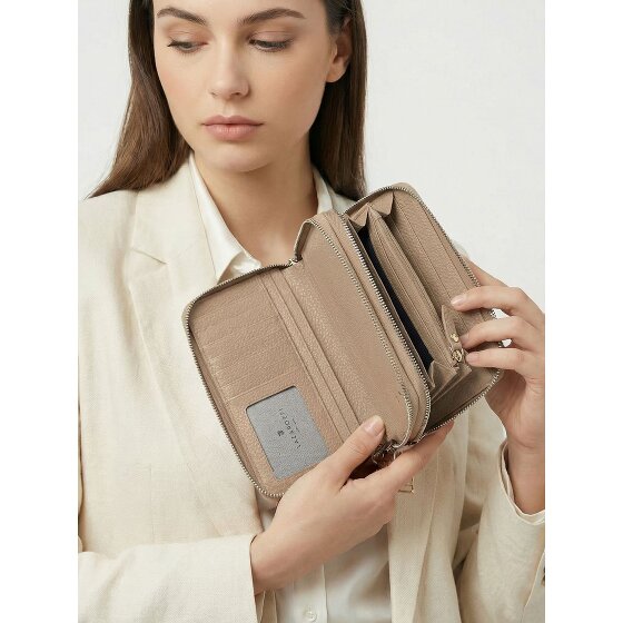 Lazarotti Bologna Leather XL Double Zip-Around Geldbörse RFID Leder 20 cm