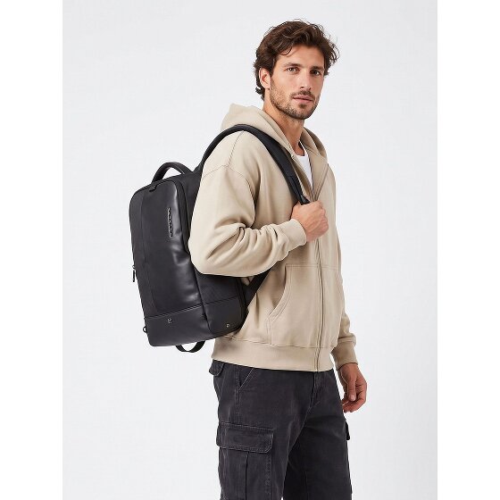 Piquadro Sync Daypack RFID Schutz Leder 47 cm Laptopfach
