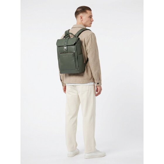 Piquadro Tebe Daypack RFID Schutz Leder 44 cm Laptopfach