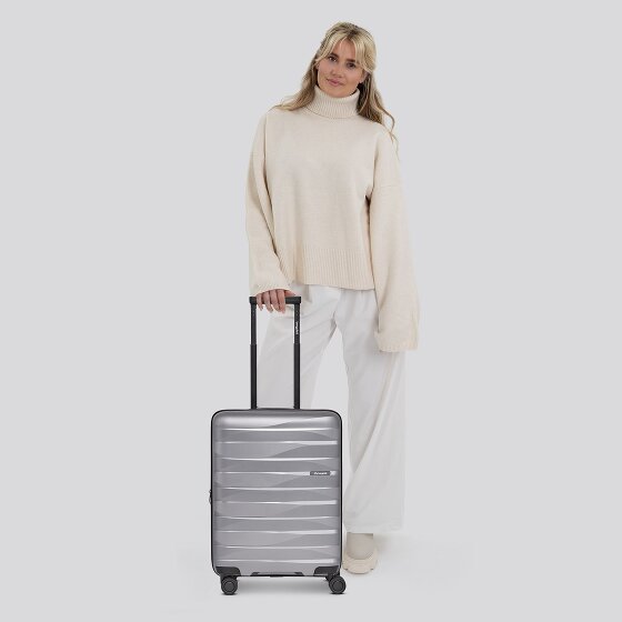 Bergpfeil Travel 4 Rollen Kabinentrolley S 55 cm mit Dehnfalte