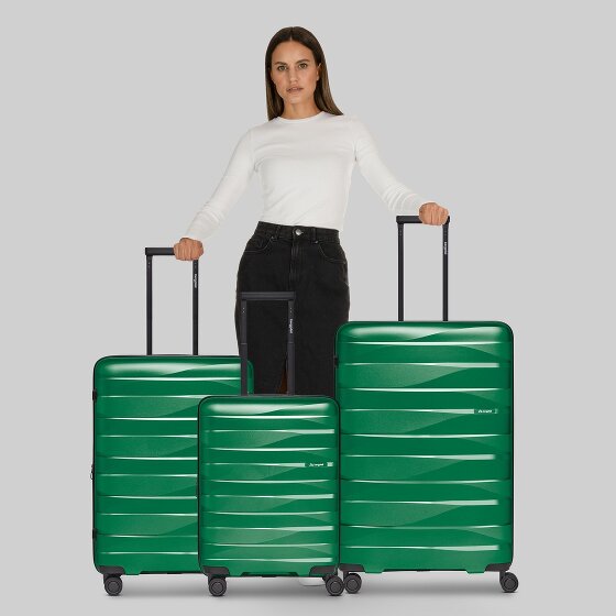 Bergpfeil Travel 4-Rollen Kofferset 3-tlg. mit Dehnfalte