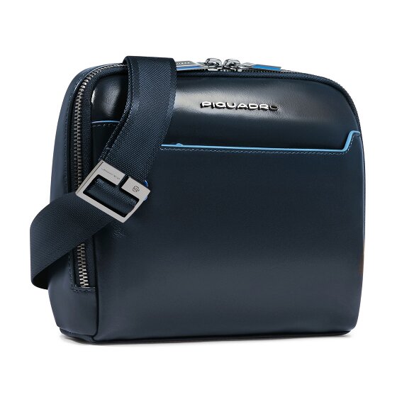 Piquadro Blue Square Umhängetasche Leder 21 cm
