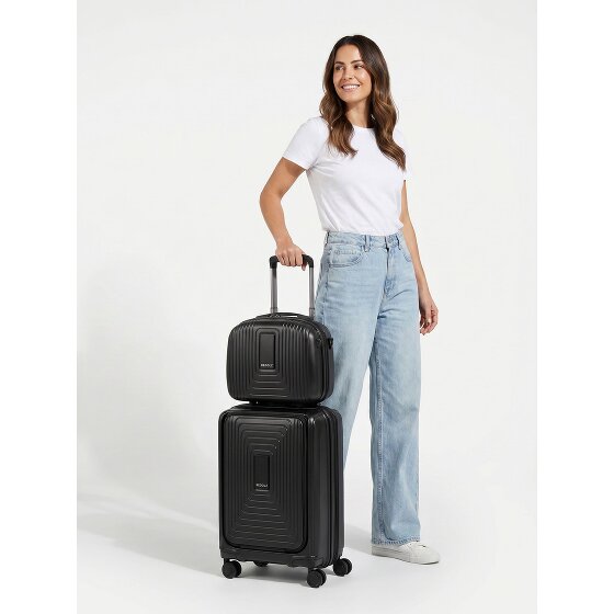 Redolz Essentials 14 Kofferset 2 tlg. Kabinentrolley mit Dehnfalte + Beautycase