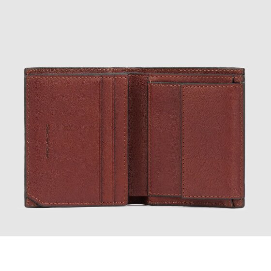 Piquadro Black Square Geldbörse RFID Schutz Leder 8.5 cm