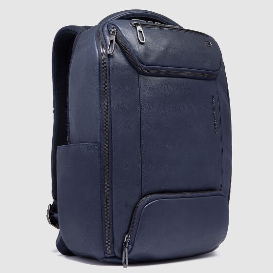Piquadro Cronus Business-Rucksack RFID Schutz Leder 41 cm Laptopfach