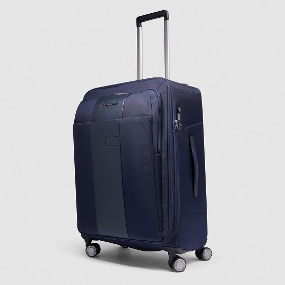Piquadro Brief 4 Rollen Trolley 68 cm mit Dehnfalte