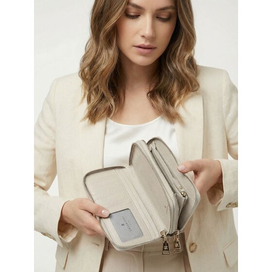 Lazarotti Bologna Leather XL Double Zip-Around Geldbörse RFID Leder 20 cm