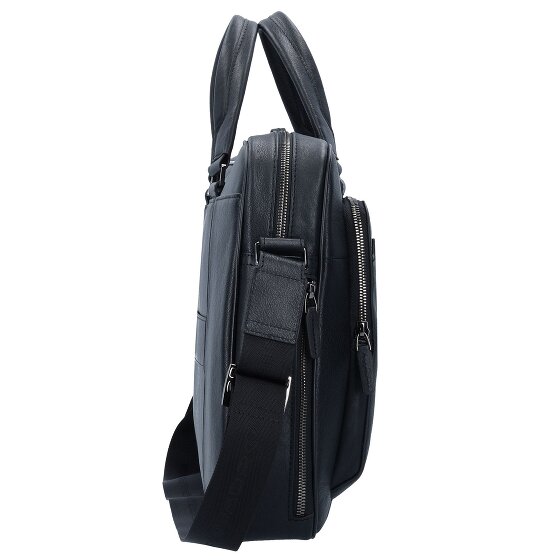 Piquadro Black Square Aktentasche Leder 40 cm Laptopfach