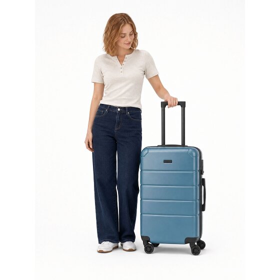 Police Dublin 4 Rollen Trolley M 64 cm mit Dehnfalte