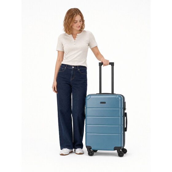 Police Dublin 4 Rollen Trolley M 64 cm mit Dehnfalte