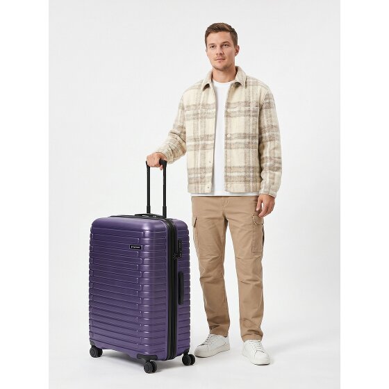 Pactastic Collection 04 THE LARGE + 4 Rollen Trolley L 75 cm mit Dehnfalte