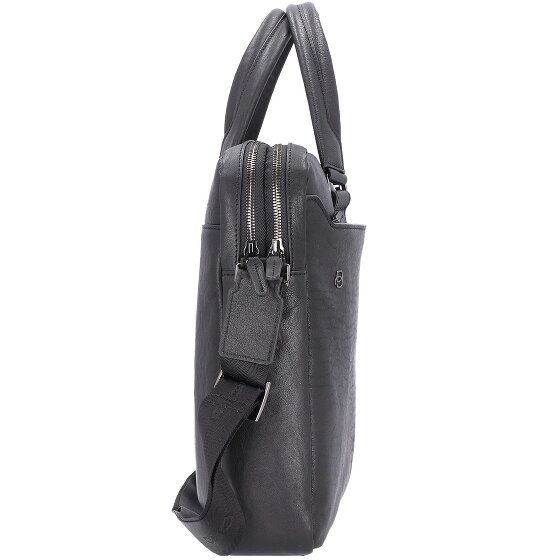 Piquadro Black Square Aktentasche Leder 40 cm Laptopfach