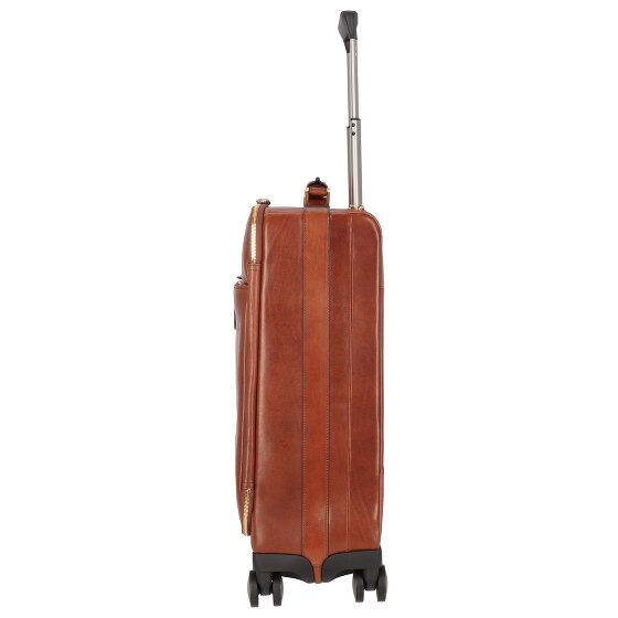The Bridge Viaggio 4-Rollen Kabinentrolley Leder 53 cm