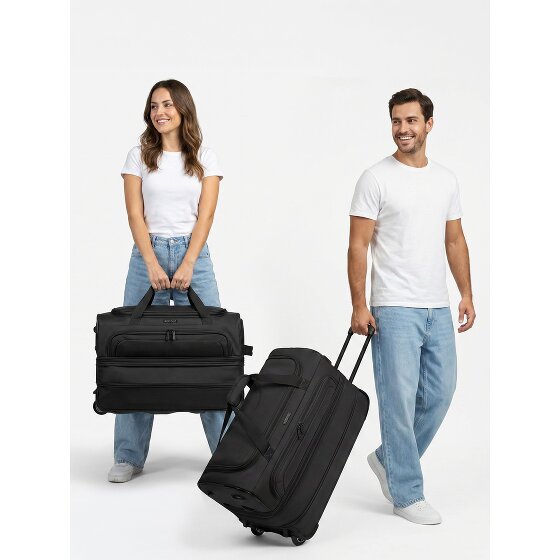 Redolz Duffle Essentials 2-Rollen Reisetasche Set 2 tlg. M+L mit Dehnfalte