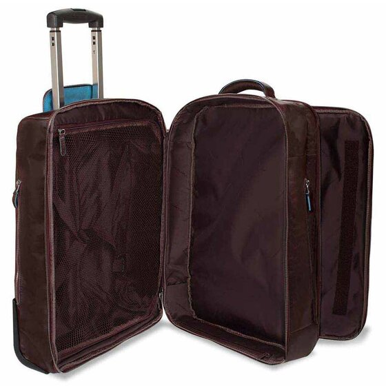 Piquadro Blue Square 2 Rollen Businesstrolley Leder 51 cm Laptopfach