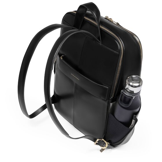 Piquadro Blue Square Daypack RFID Schutz Leder 37 cm Laptopfach