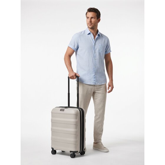 Redolz Pro PP 4 Rollen Kabinentrolley 55 cm mit Dehnfalte