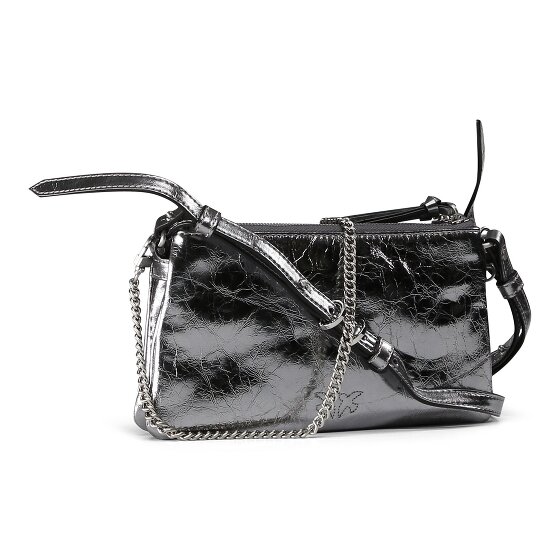 PINKO Double Mini Clutch Tasche Leder 20 cm