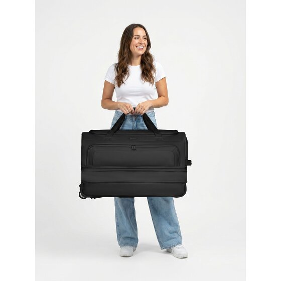 Redolz Duffle Essentials 2-Rollen Reisetasche Set 2-tlg. L+L mit Dehnfalte