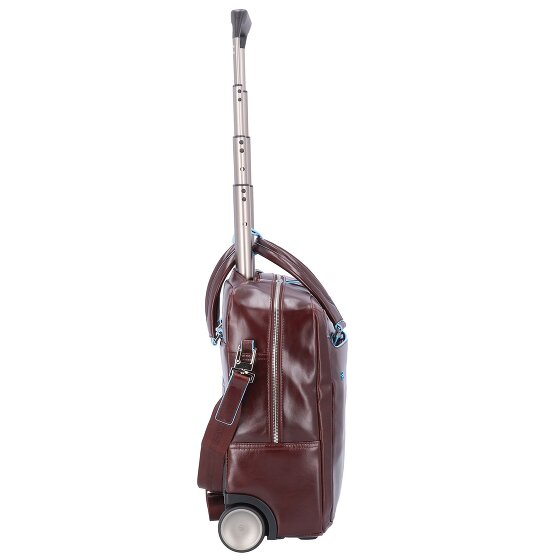 Piquadro Blue Square 2-Rollen Businesstrolley Leder 36 cm Laptopfach