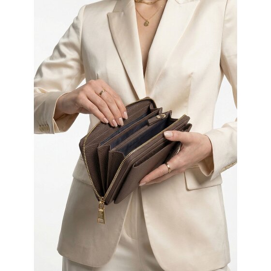 Lazarotti Bologna Leather Zip-Around Geldbörse Handytasche Leder 19 cm