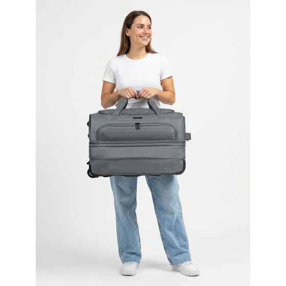 Redolz Duffle Essentials 2-Rollen Reisetasche 55 cm M mit Dehnfalte