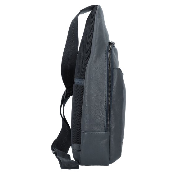 Piquadro Black Square Sling Bag Leder 39 cm